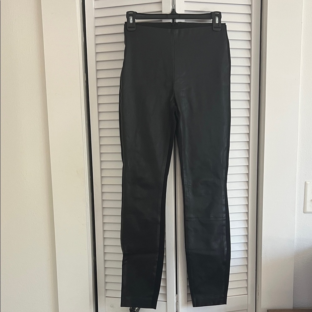 Women’s Black Leather Pants
